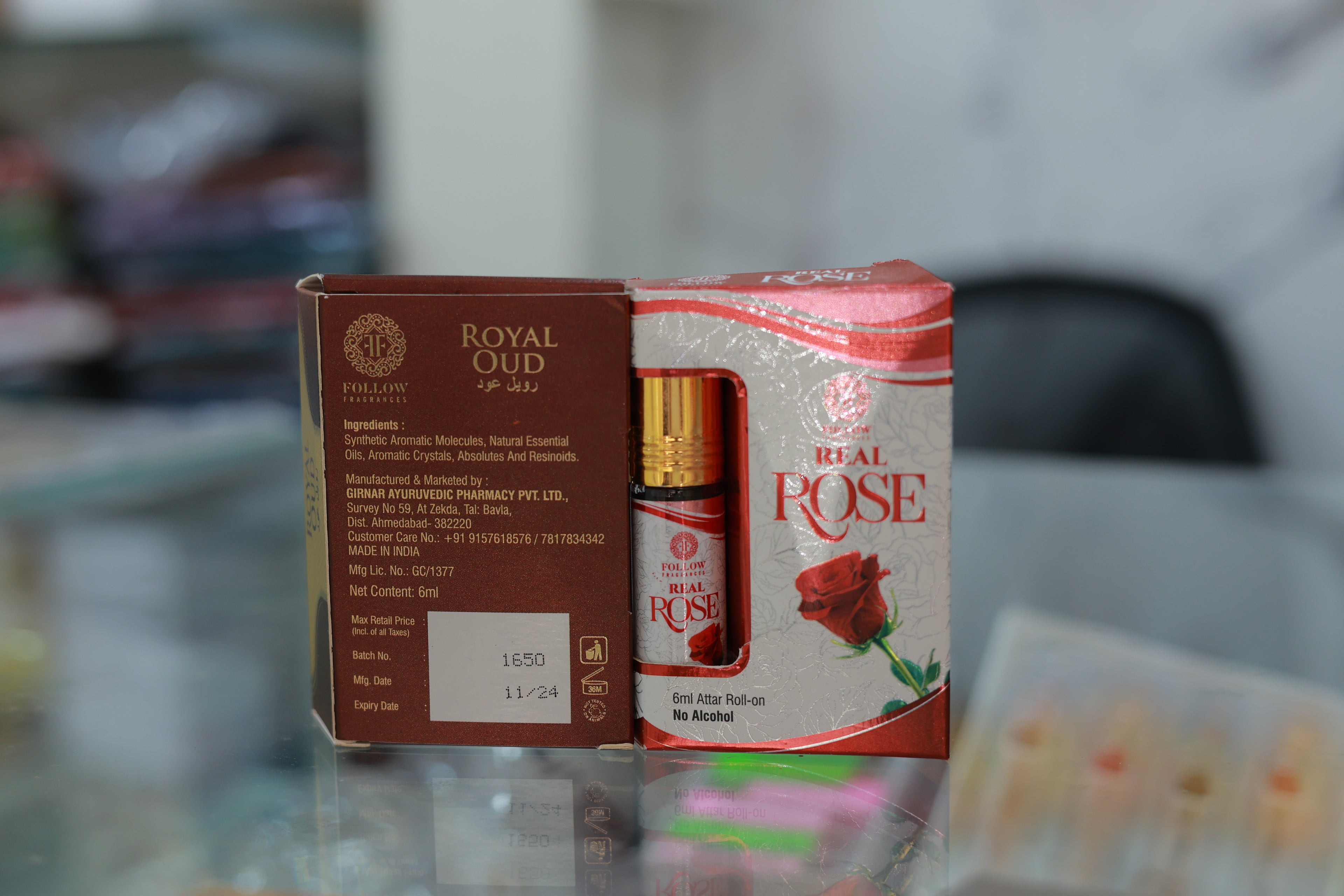 Real rose water