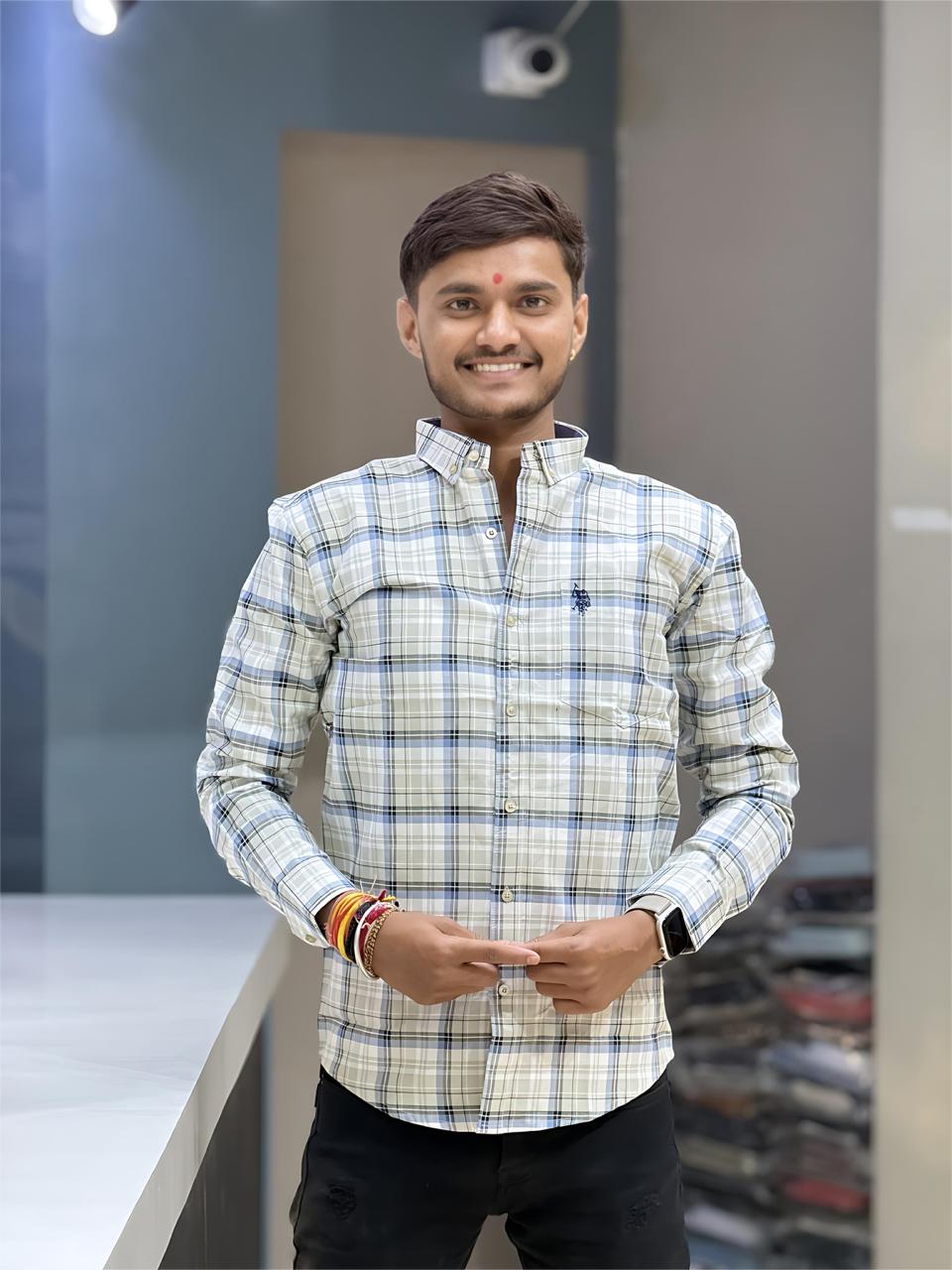 Best cotton in shirts best yellow check shirts