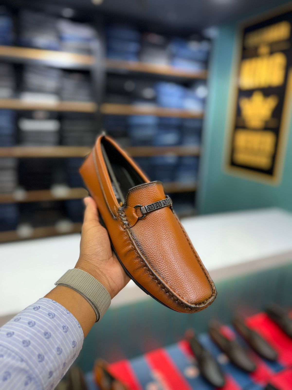 Haptic brown original Leather Lofer