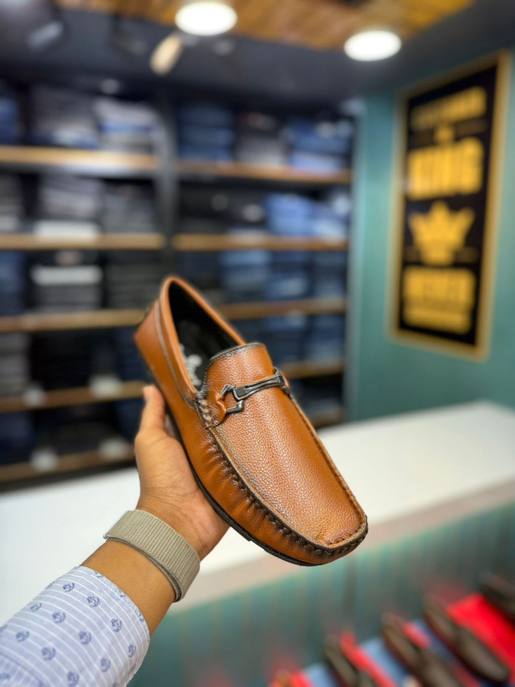 Haptic brown original Leather Lofer